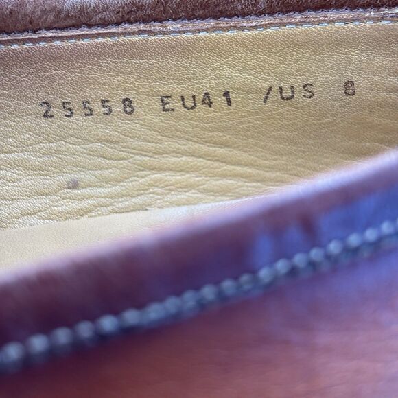 Magnanni Rafa II Horsebit Loafers Cognac Leather Men’s Size 8 Shoes - Picture 8 of 8